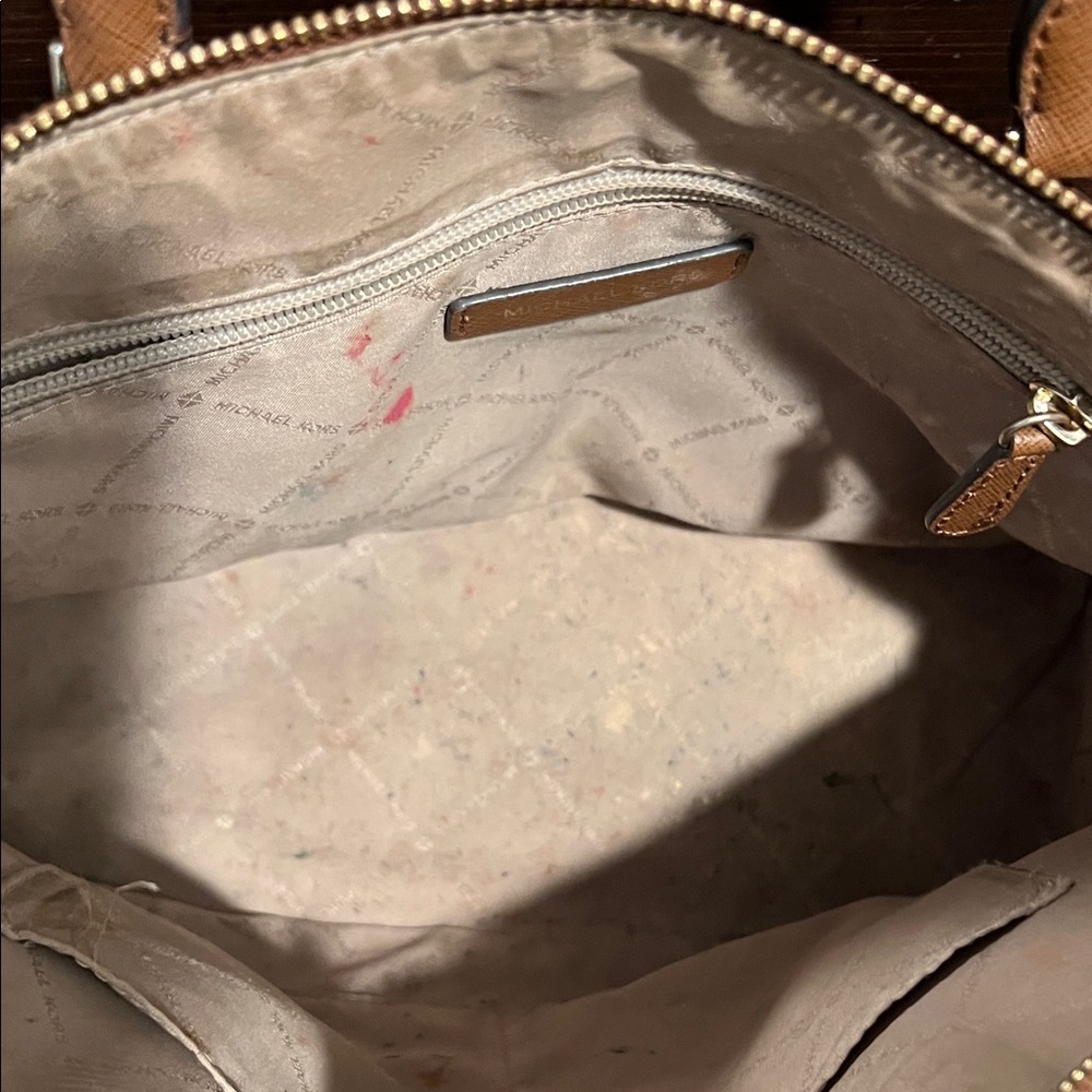 Michael Kors Brown Leather Satchel - Picture 2 of 3